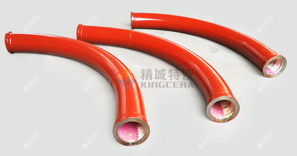 陶瓷彎頭_耐磨陶瓷貼片管道